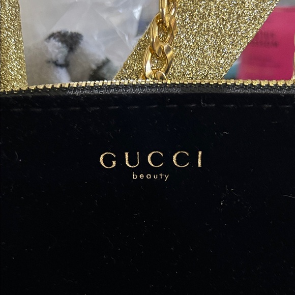 Gucci Black Clutch with Gold Accents - Picture 4 of 5